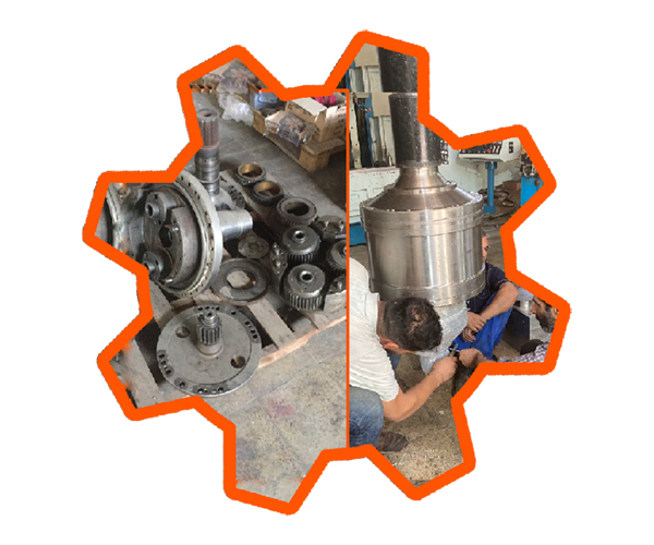 اورهال کامل گیربکس افقی - عمودی دکانتر پتروشیمی تندگویان